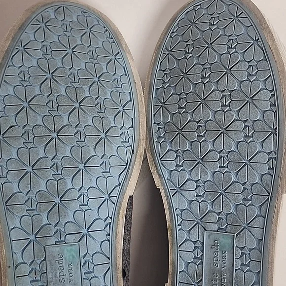 Kate Spade Vale Gray and Black Polka Dot Lace-up Size 9B Sneakers - Picture 11 of 12